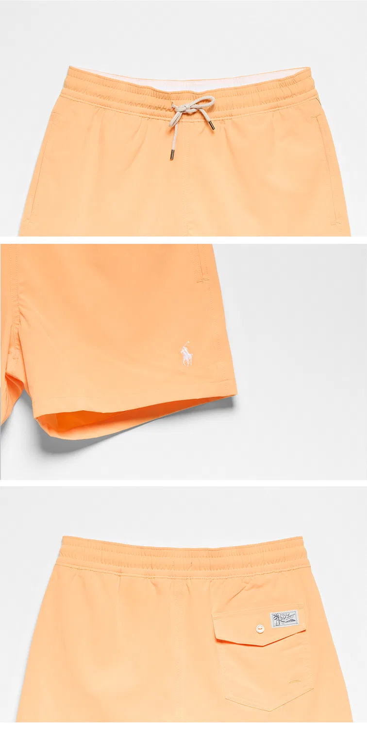Мужские оранжевые плавательные шорты Traveler Slim Fit от Polo Ralph Lauren — фото 4