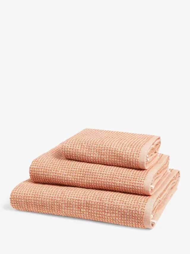 

Полотенце John Lewis Textured, цвет terracotta