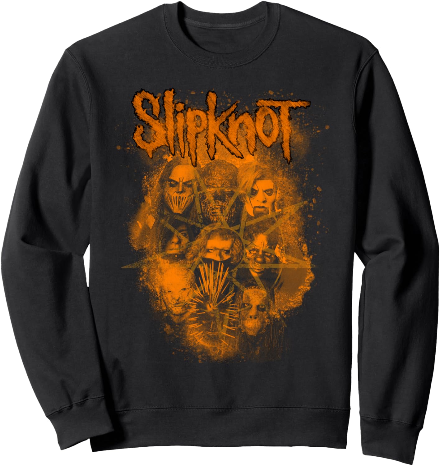 

Официальная оранжевая толстовка Slipknot We Are Not Your Kind, черная, Черный, Официальная оранжевая толстовка Slipknot We Are Not Your Kind, черная