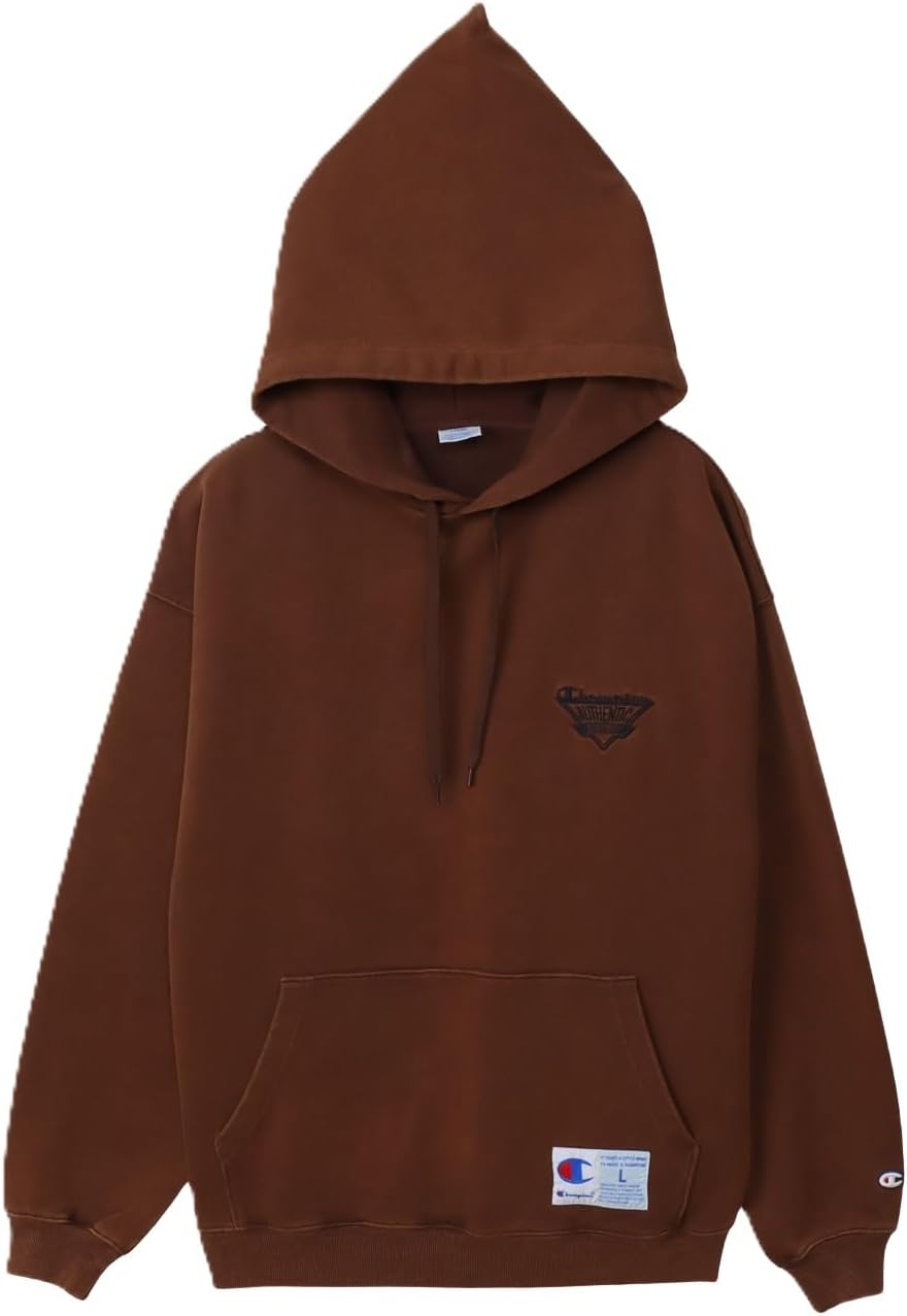 

Мужская толстовка Champion с длинными рукавами, из французского махрового трикотажа, свободного кроя, из хлопка, с вышитым логотипом США, в стиле Action Style C3-C107, коричневый