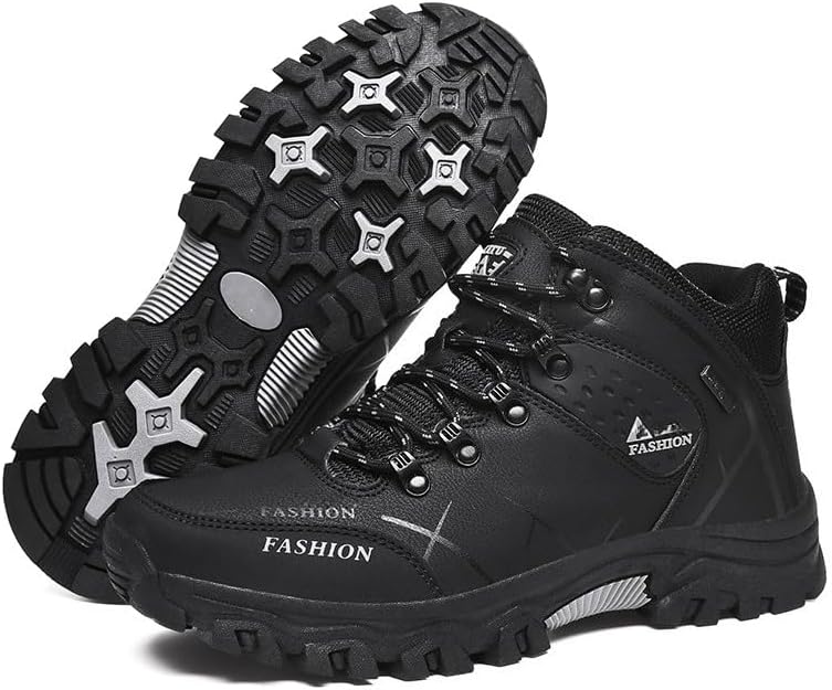 

Мужские водонепроницаемые походные ботинки Hhhchpm, легкие, с высокой и средней посадкой, дышащие, с нескользящей подошвой, для походов и трекинга, черный