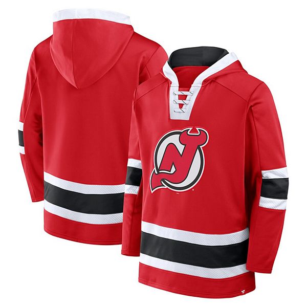 

Мужской красный свитшот new jersey devils inside line fleece с капюшоном Fanatics