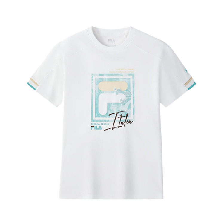 Футболка для младших школьников FILA KIDS, белый — фото 2