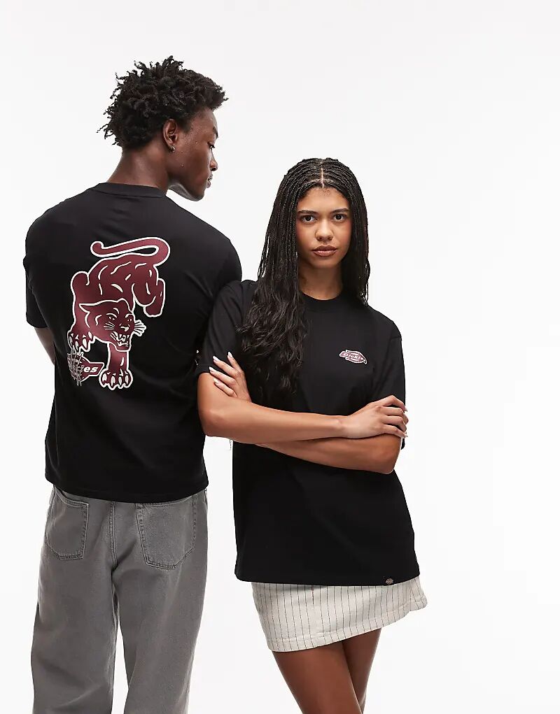 

Футболка Dickies Graysville с графическим принтом животных на спине, черная