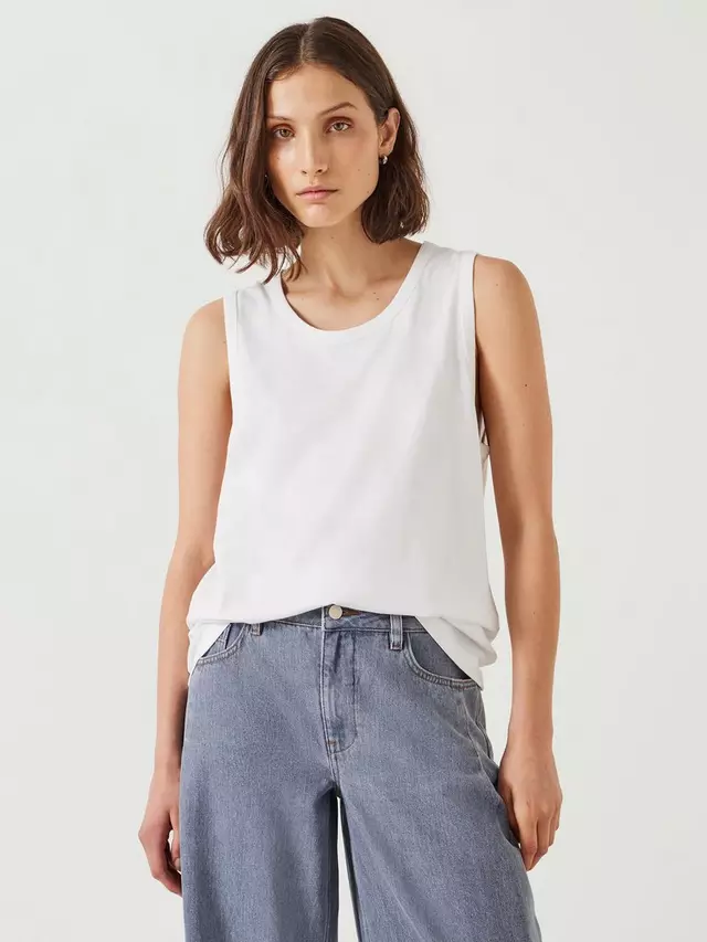 

Топ HUSH Carla Relaxed Tank, белый