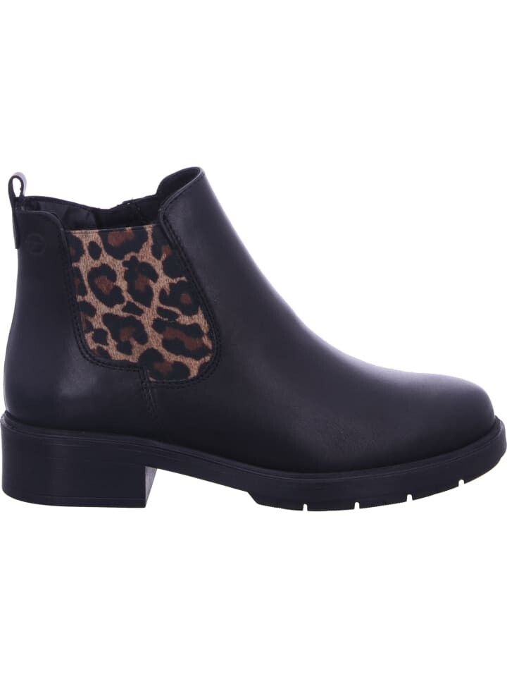 Ботинки челси Tamaris Chelseaboots, цвет BLACK/LEOPARD — фото 3