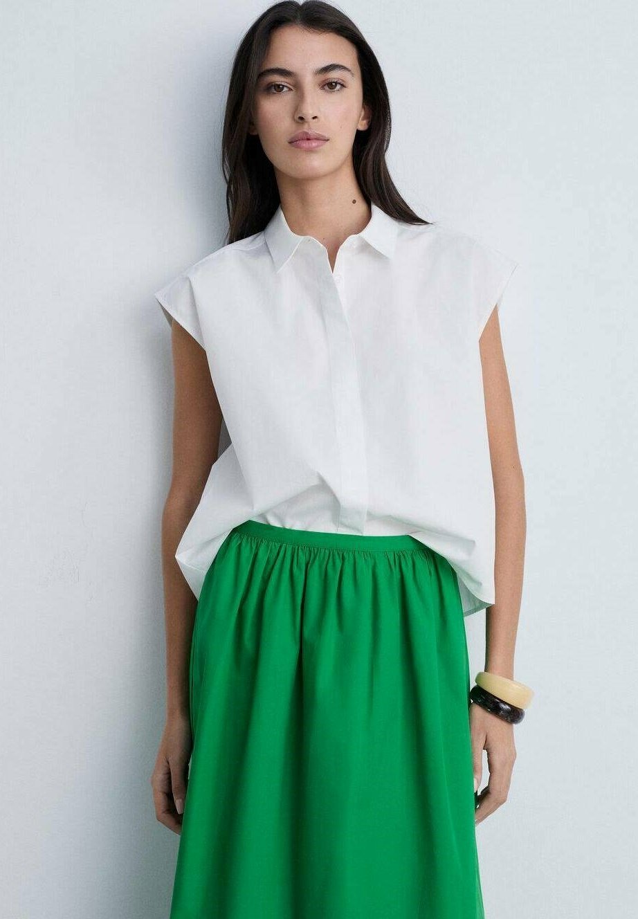 

Юбка макси Mango, зеленый