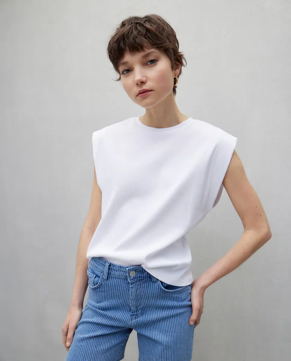 

Женская футболка без рукавов с плечевой вставкой Easy Wear, мультиколор