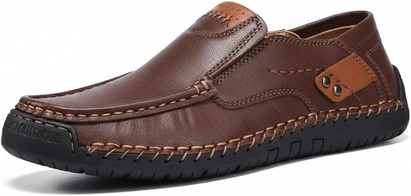 Лоферы мужские на мягкой подошве, Dark Brown BEDGMDEG