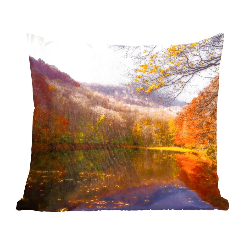 

MuchoWow Декоративная подушка Диванная подушка Декоративная подушка для гостиной 50 x 50 см Природа - Лес - Осень - Наволочки - Украшение - Спальня