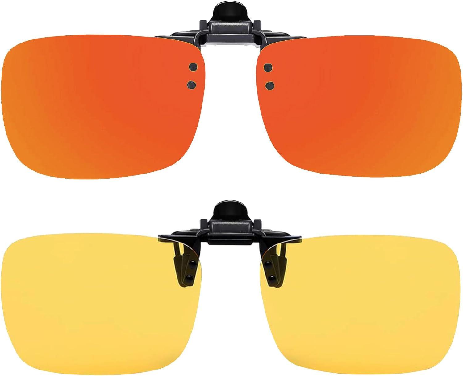 

Поляризованные солнцезащитные очки с откидными линзами и защитой от бликов UV 400, подходят для рыбалки и вождения, а также для ношения поверх очков с диоптриями FRAZALA, Orange Mirror Lens for Day + Yellow Lens for Night