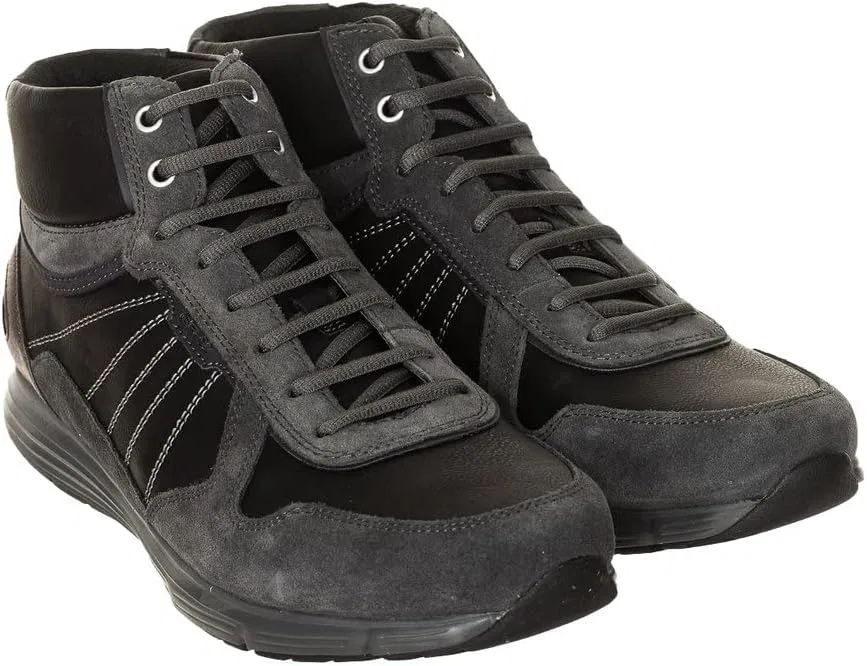 Мужские высокие кроссовки Geox Uomo Dynamic C, Darkgray — фото 3