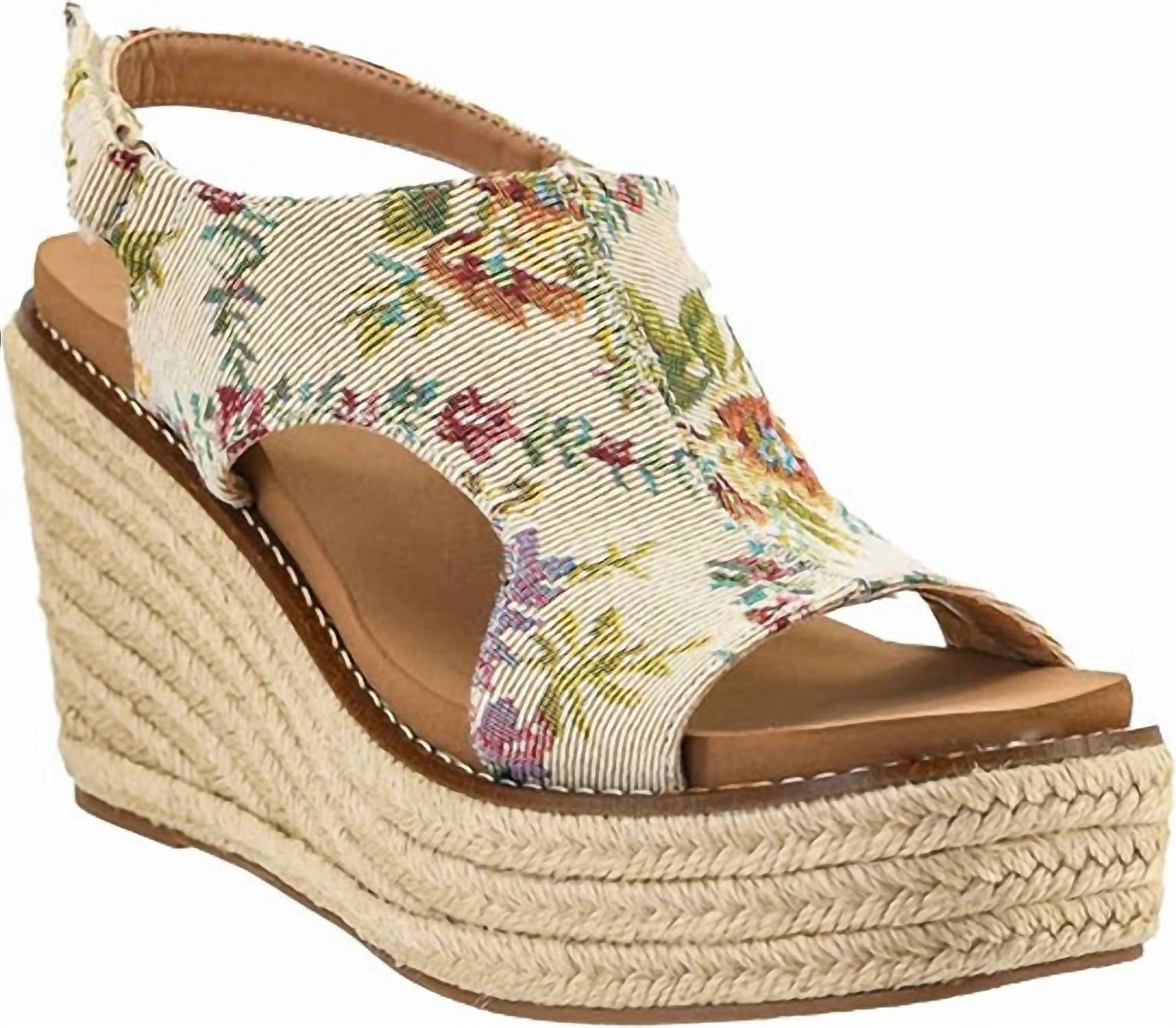 Женские мюли Freddie на платформе в песочном жаккарде Corkys Footwear
