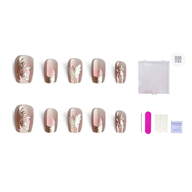 

Искусственные ногти для женщин ORANOT, Long Ladder Xs, Suitable For Small Hands[Includes Storage Box]14-10-11-10-7