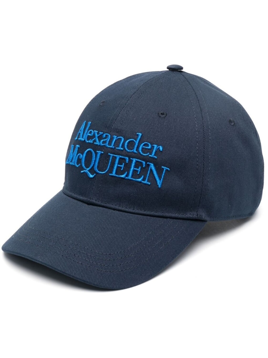 

Alexander McQueen бейсболка с вышитым логотипом, синий