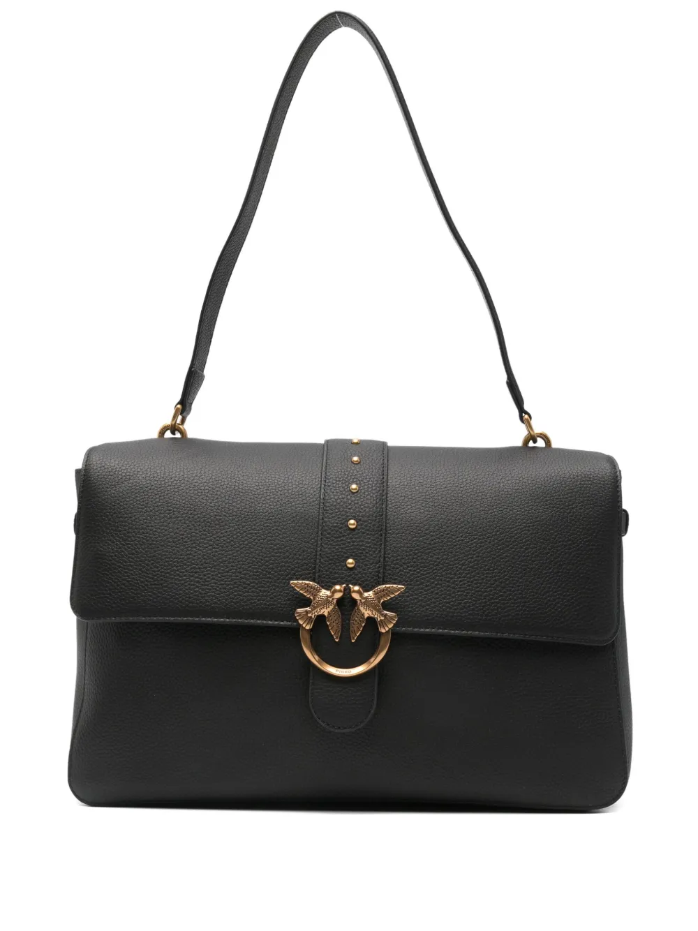 

Кожаная сумка через плечо Love One PINKO, черный