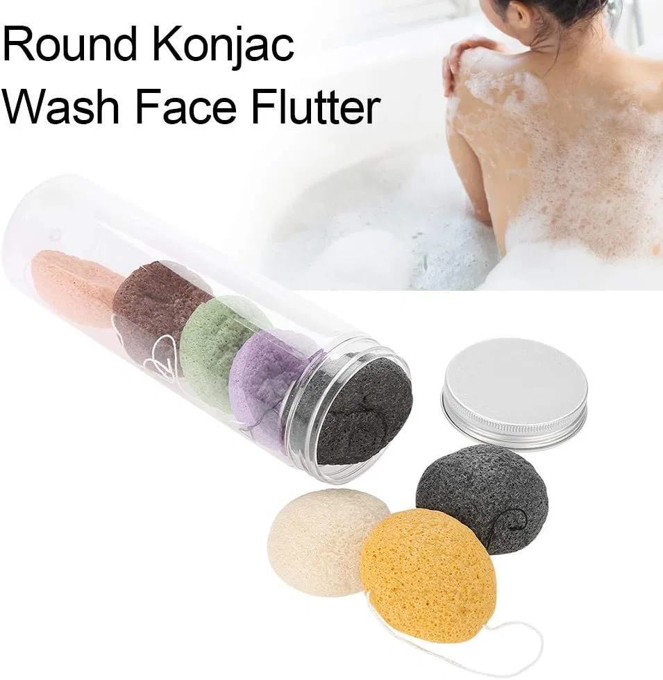 Спонж для лица Konjac 8 шт, натуральный, универсальный — фото 2