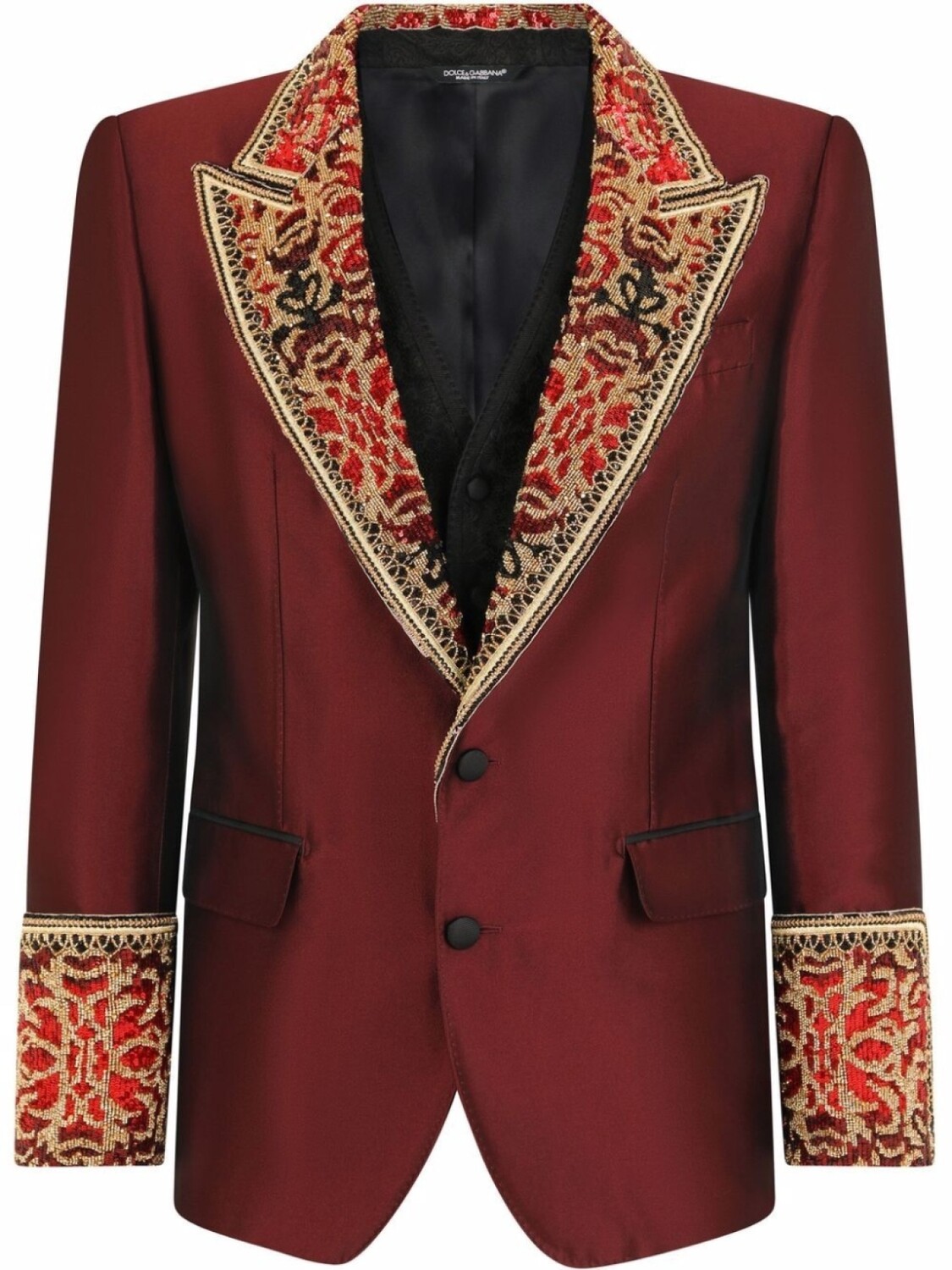 

Dolce & Gabbana смокинг Sicilia со стразами, красный