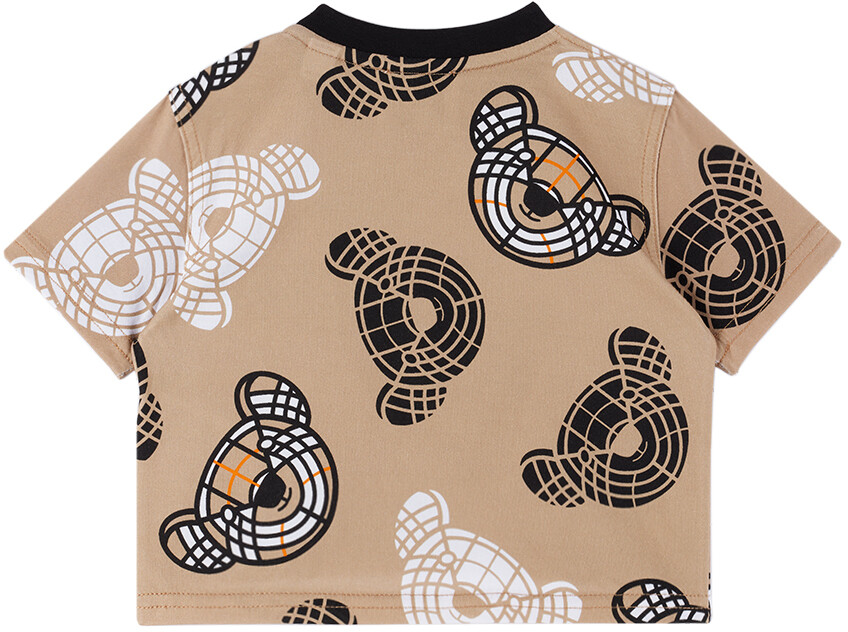 

Футболка Baby Beige Thomas Bear Archive бежевая Burberry, Бежевый, Футболка Baby Beige Thomas Bear Archive бежевая Burberry