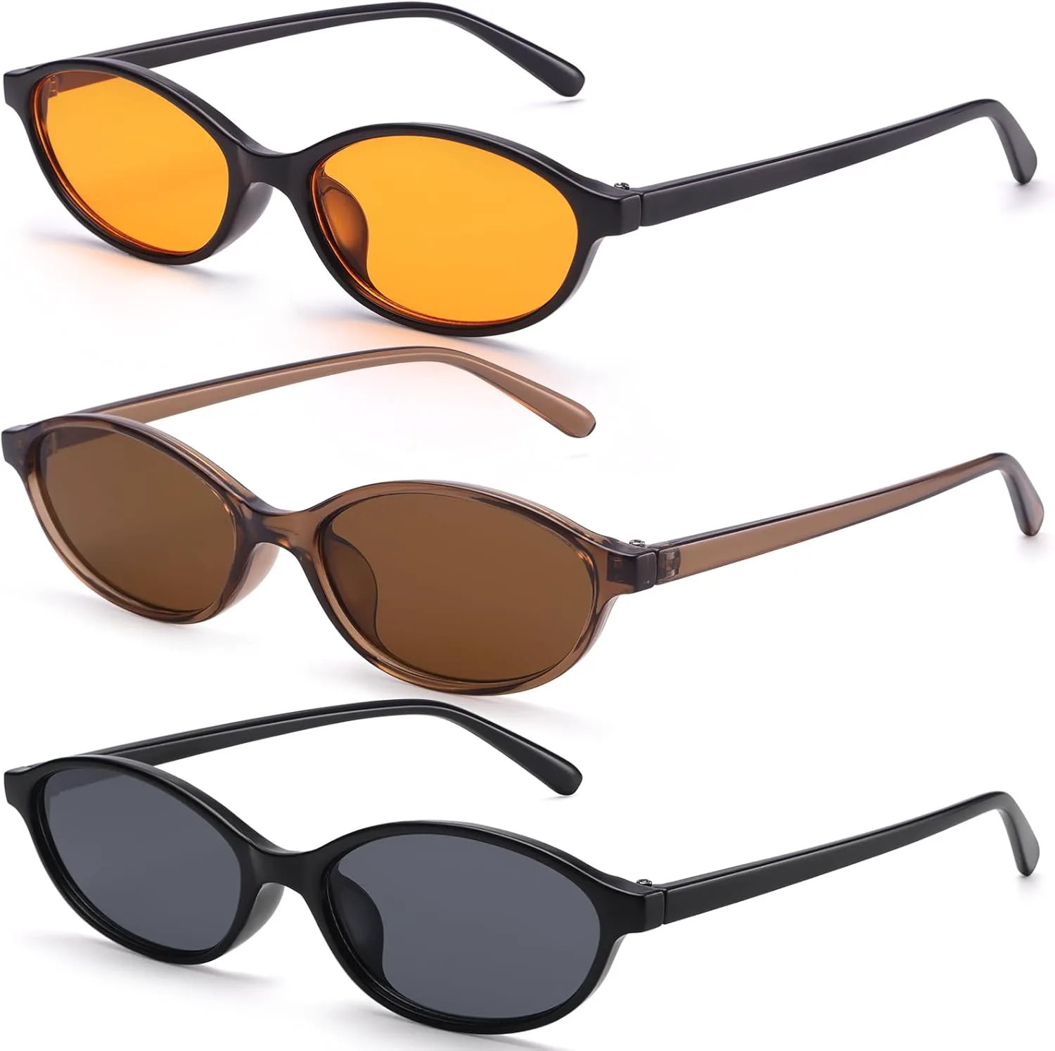 

Солнцезащитные очки Dollger Retro Oval для женщин: модные, маленькие, узкие, в классическом стиле 90-х. Дизайнерские солнцезащитные очки, Yellow+brown+balck