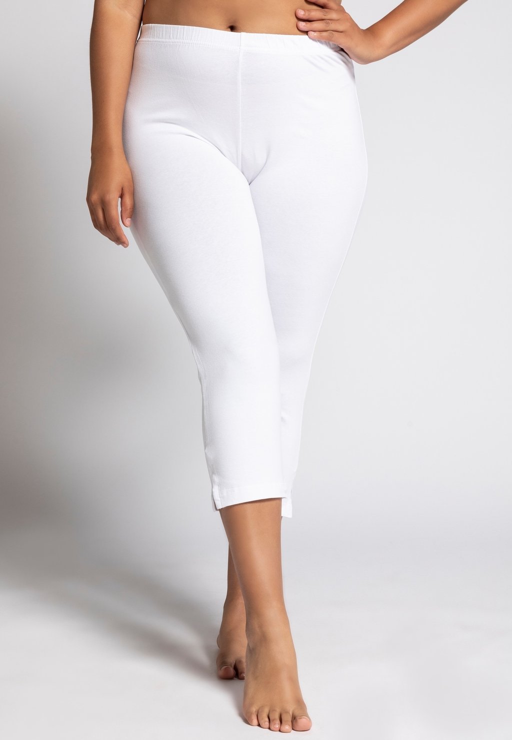 

Пижамные штаны CAPRI KLASSISCHE 7/8 IN UNI SLIM FIT Ulla Popken, белый