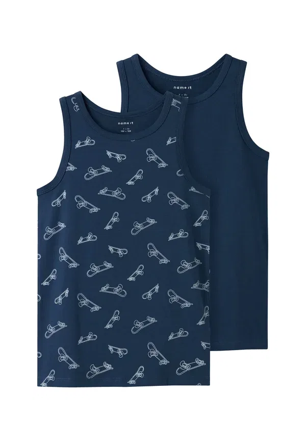 Футболка-майка Nkmtank 2pack titan skater undershirt Name It, титановый пак