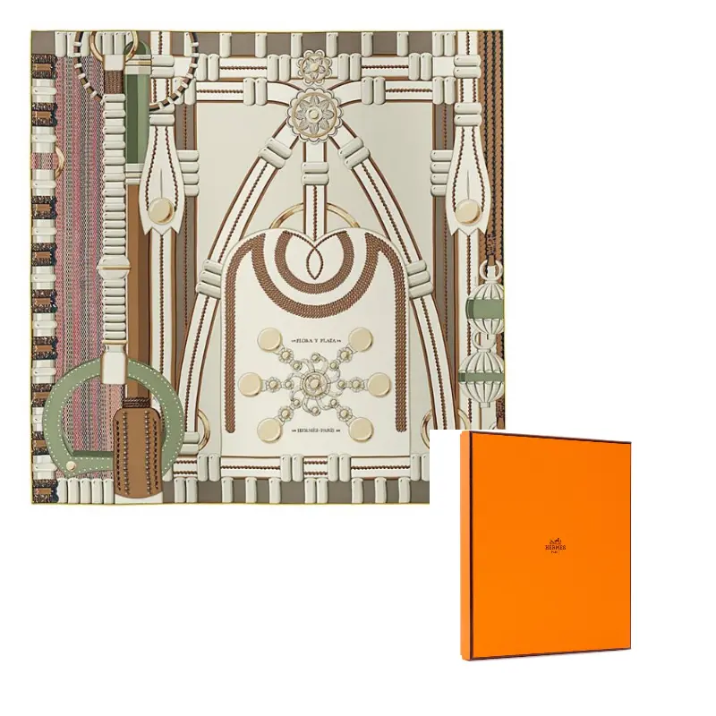 

HERMES Шёлковый платок женский разноцветный, Multicolor