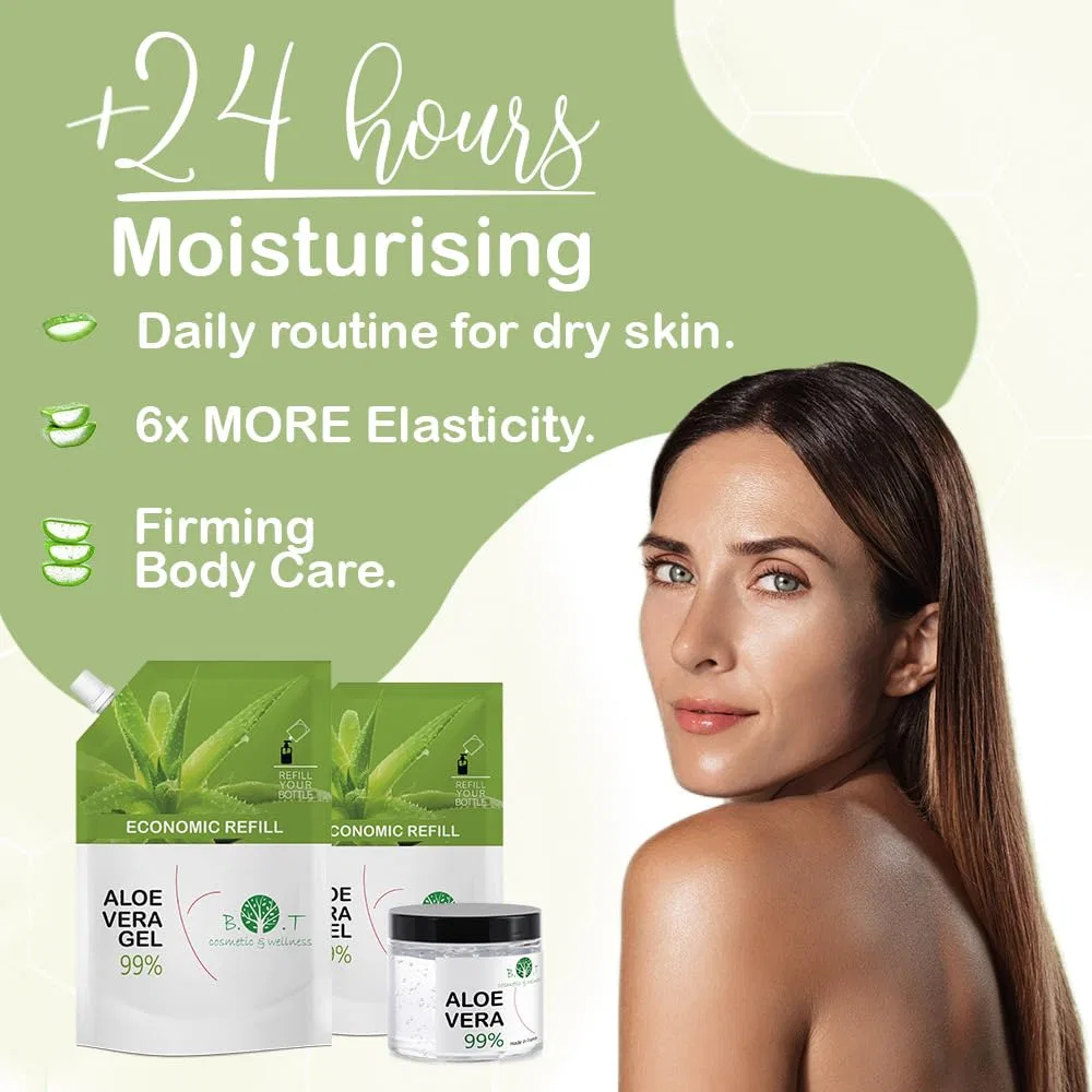 Натуральный гель алоэ вера 99% для кожи и волос, 500 мл B.O.T Cosmetic & Wellness — фото 2