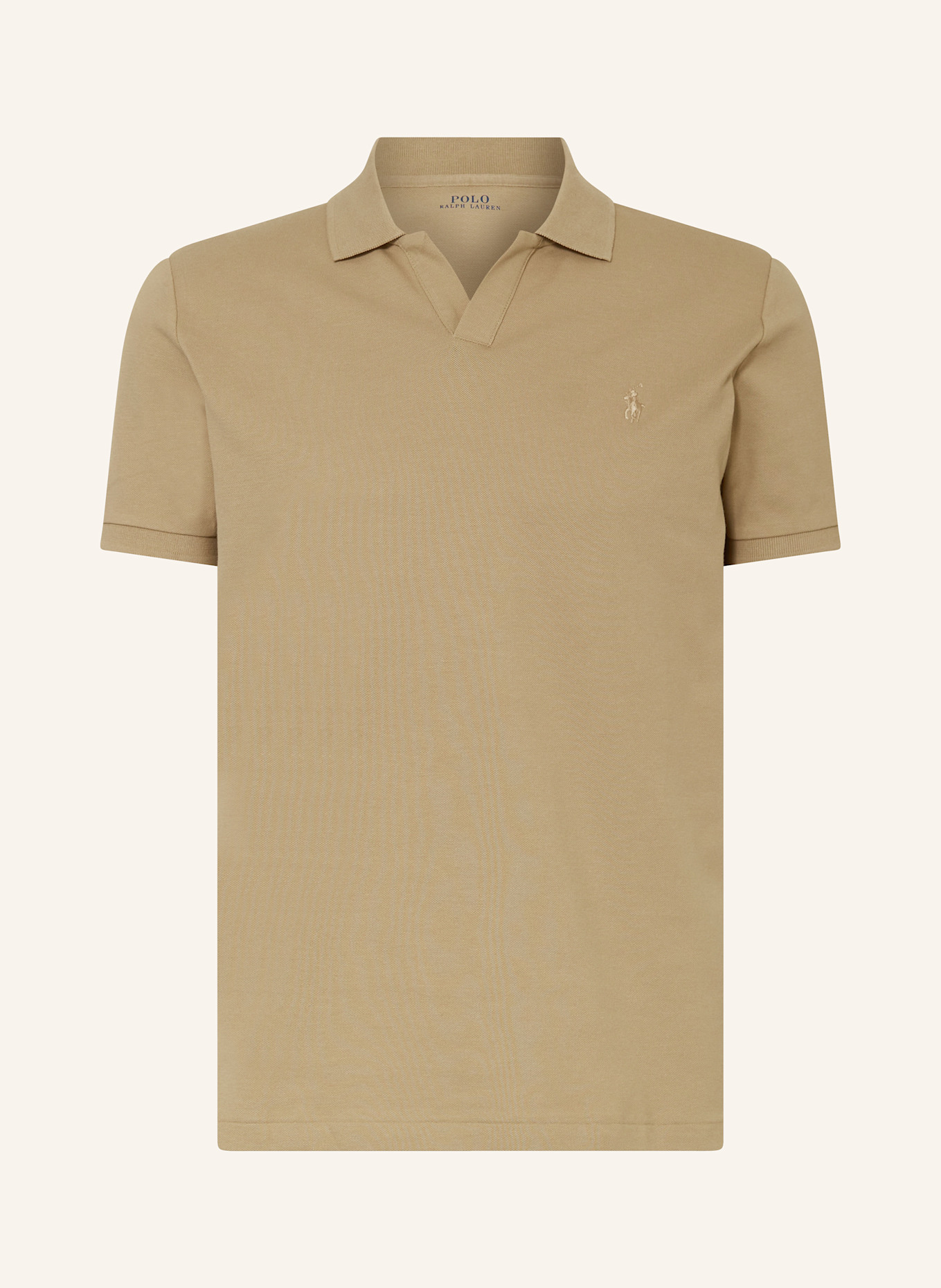

Рубашка-Поло из пике на заказ узкого кроя Polo Ralph Lauren, хаки