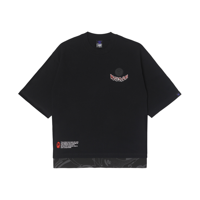 

Футболка с коротким рукавом и принтом логотипа Aape, черный