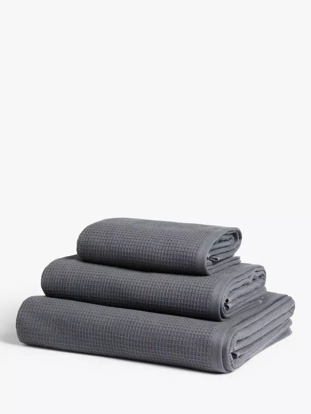 

Полотенце John Lewis Spa Waffle, цвет graphite