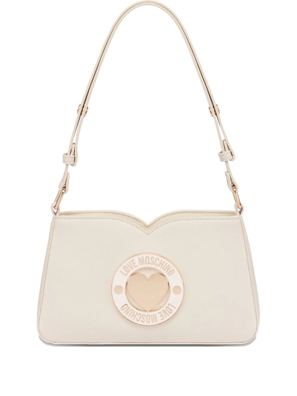 

Сумка на плечо с пряжкой в форме сердца Love Moschino, белый