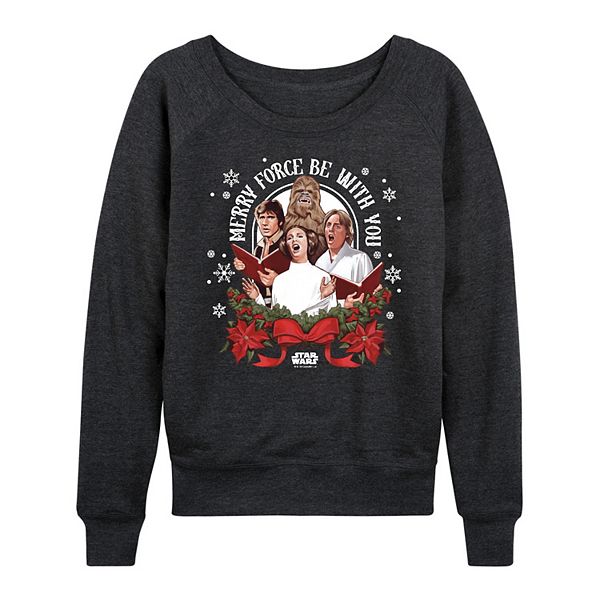 

Футболка с длинным рукавом Women's merry force be with you christmas graphic Star Wars, Heather Charcoal, Черный, Футболка с длинным рукавом Women's merry force be with you christmas graphic Star Wars, Heather Charcoal