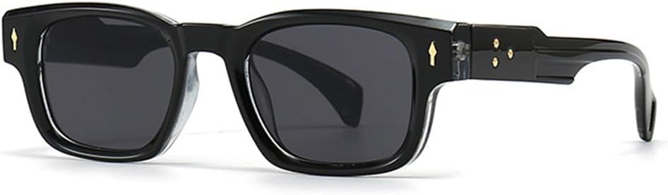 

Солнцезащитные очки для женщин и мужчин, модные ретро-очки с градиентным переходом цвета, трендовые очки с заклепками, панк-очки, защита от ультрафиолета UV400, зеленые KTUCN, Black Grey