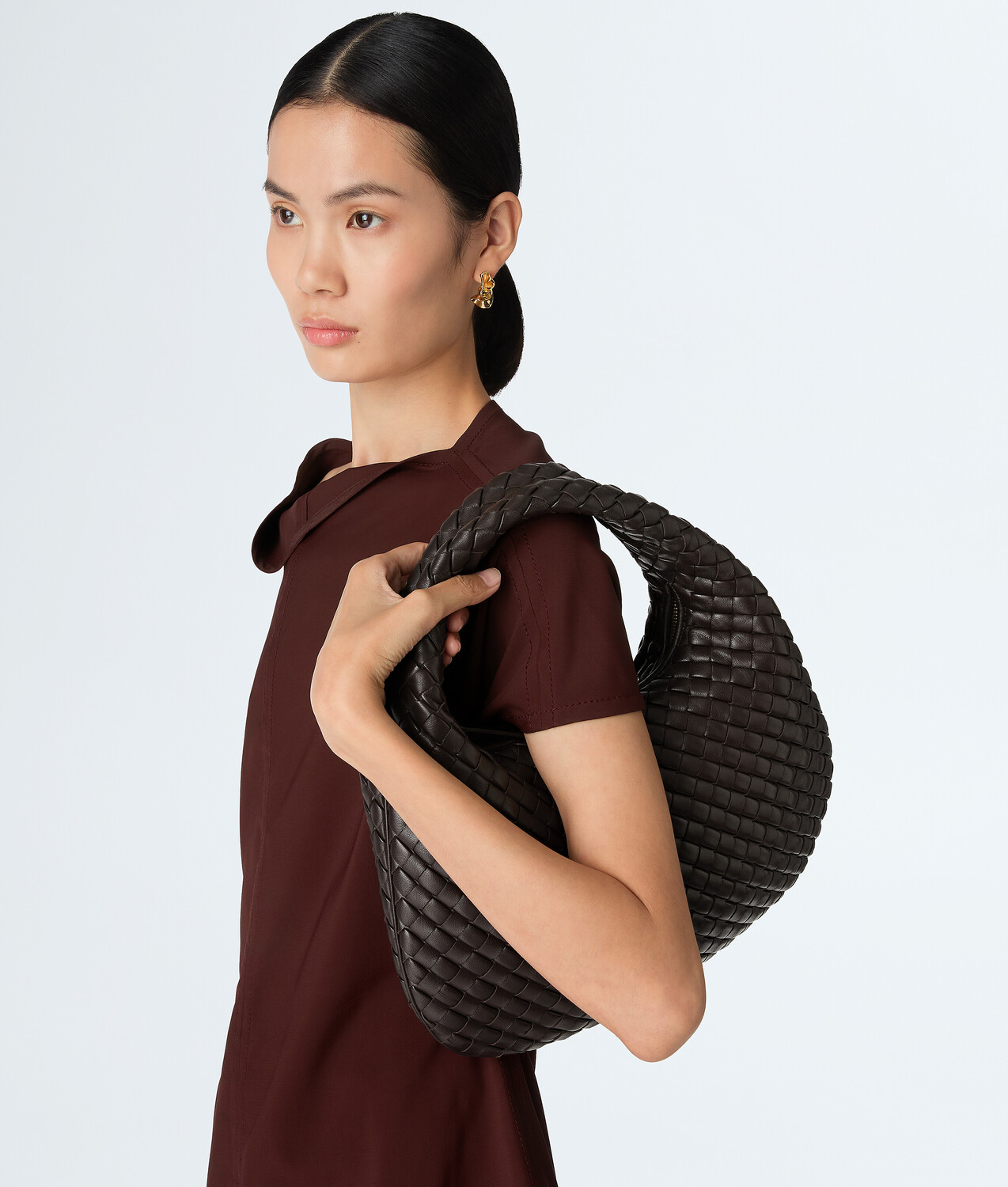 Маленькая венета BOTTEGA VENETA, фондан — фото 2