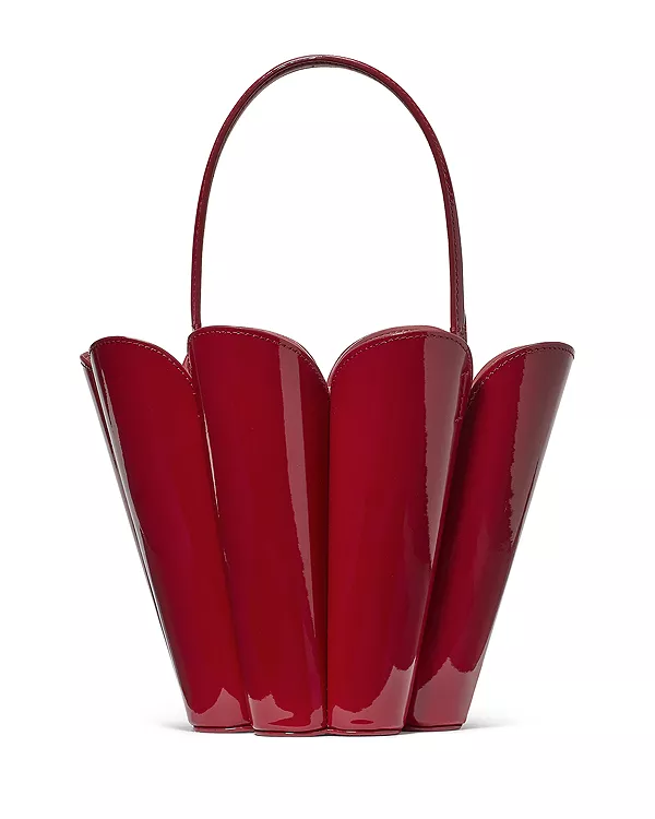 

Сумка-Ведро Spade Flower из лакированной кожи Kate Spade New York, красный