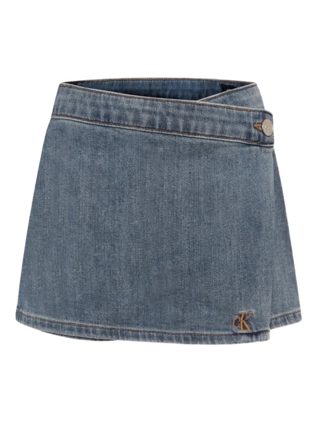 

Джинсовые шорты с запахом Calvin Klein Kids, синий