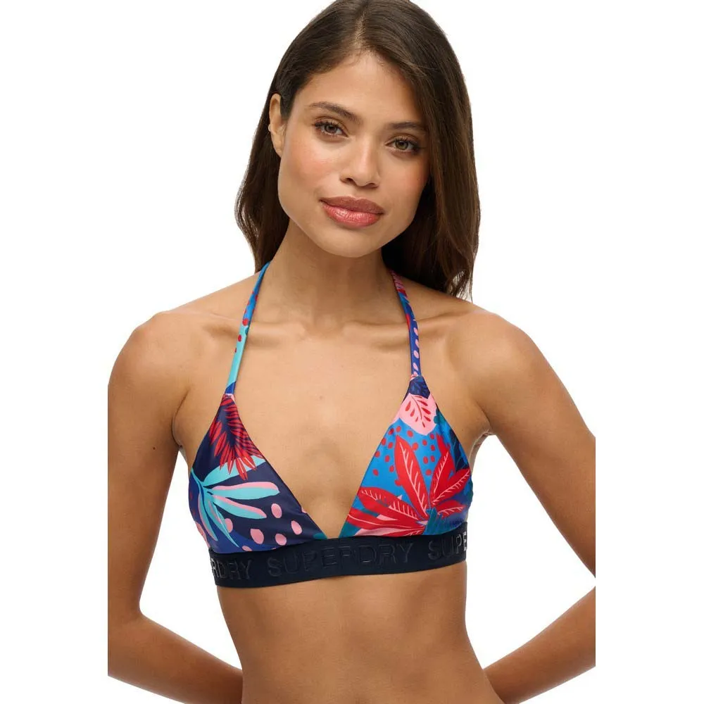

Топ бикини Superdry Logo Triangle, синий