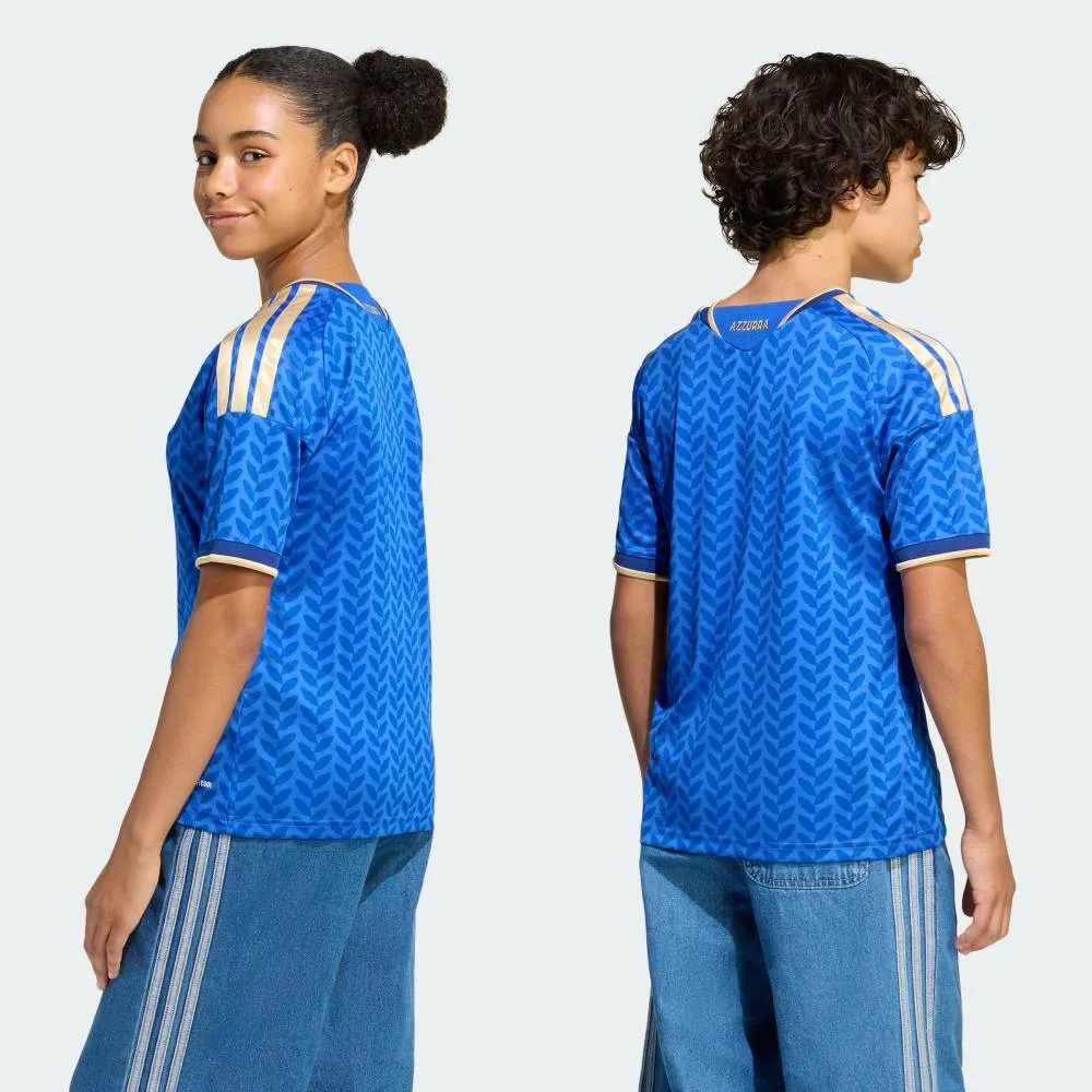 Детская домашняя футболка сборной Италии №26 (реплика) Adidas, blue — фото 2