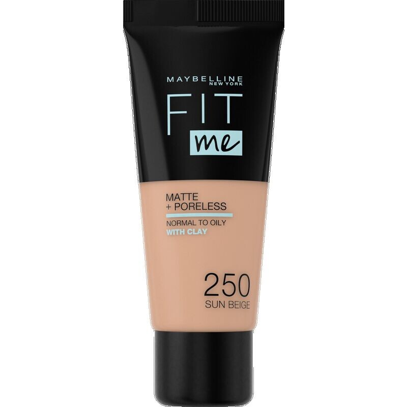 

Подходит мне! Матовый + пористый макияж № 250 Sun Beige Maybelline New York, 30 ml