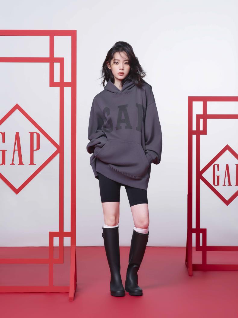 

Толстовка Gap с капюшоном унисекс, серый