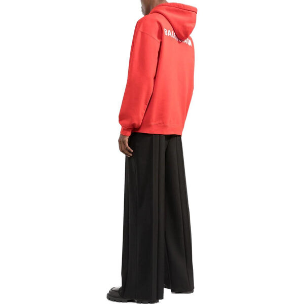 Толстовка back logo hoodie regular fit 'bright red' Balenciaga, красный — фото 3