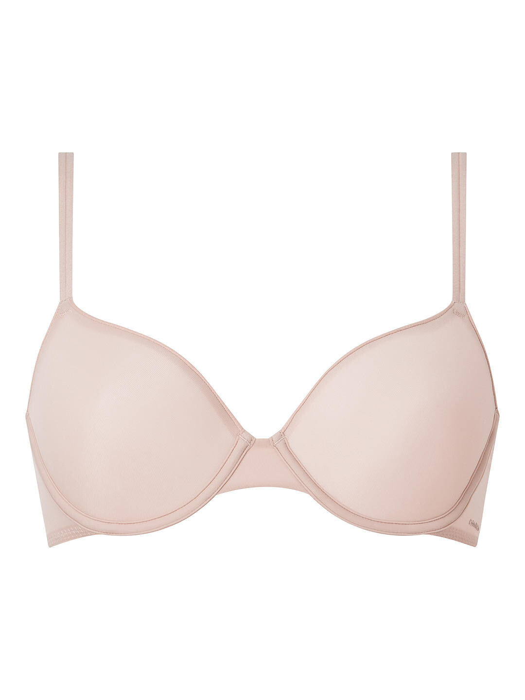 

Прозрачный бюстгальтер-футболка Calvin Klein Marquisette, приглушенный