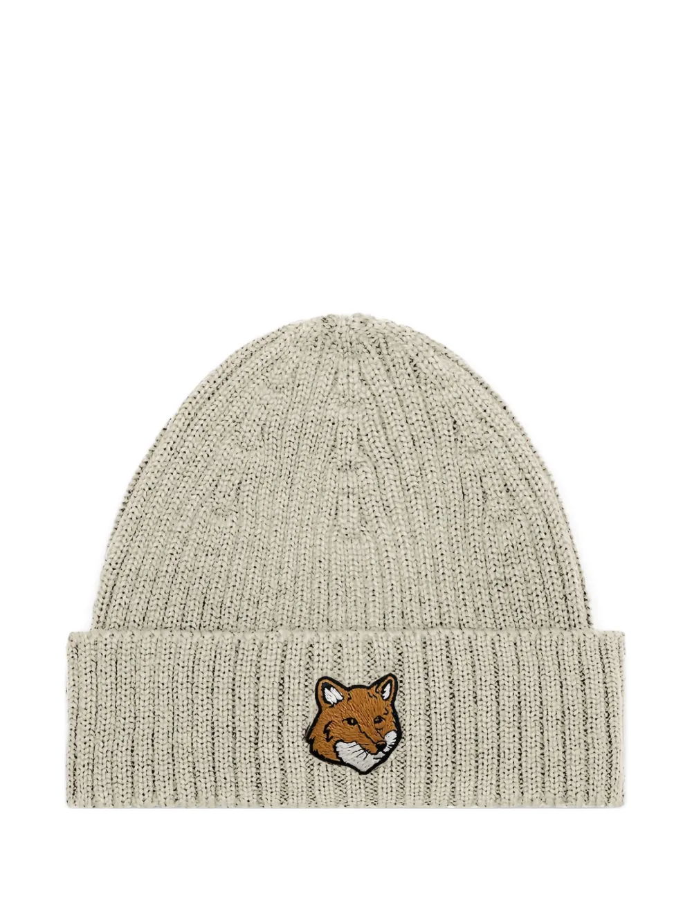 

Шапка с аппликацией в виде детеныша лисы Maison Kitsuné, бежевый