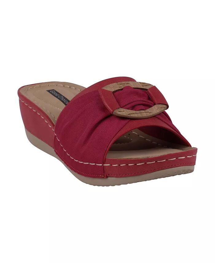 Женские босоножки Ellen Comfort Slip On Wedge GC Shoes, красный