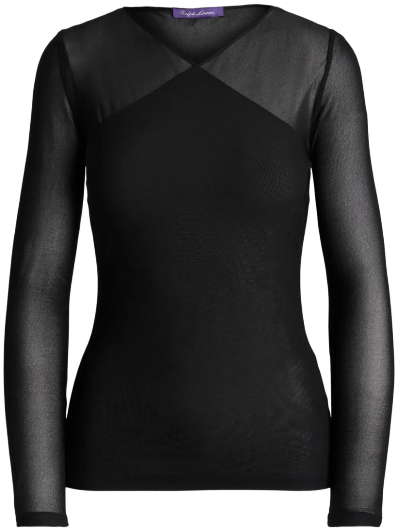

Прозрачный топ из коллекции Ralph Lauren Ralph Lauren Collection, черный
