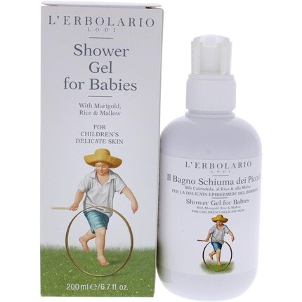 

Гель для душа Lerbolario для младенцев и детей, 6,7 унций L'Erbolario