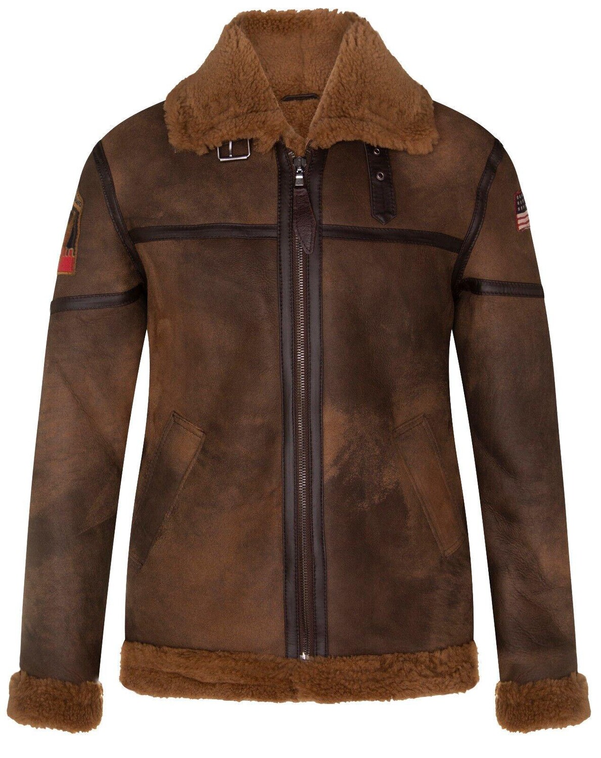 

Летная куртка из овчины Antique B3-Аламеда Infinity Leather, коричневый