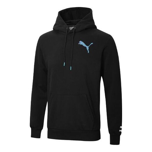 

Толстовка claw pack hoodie 'black blue' Puma, черный