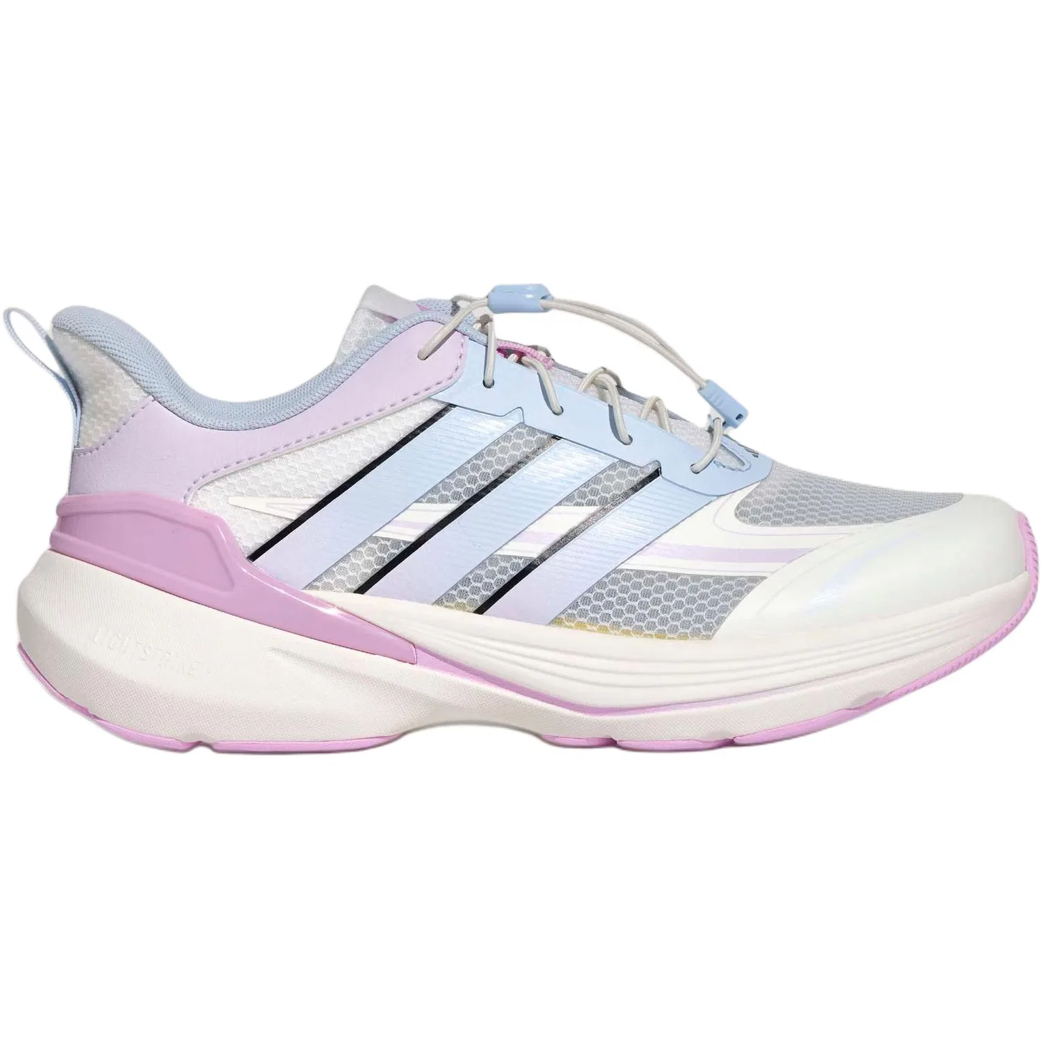 Кроссовки LIGHTDART низкие беговые White Blue Purple детские Adidas — фото 3